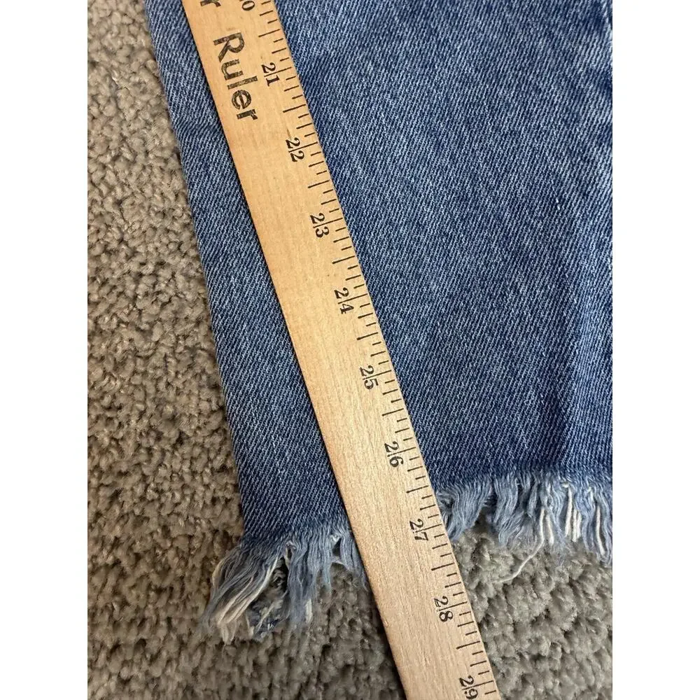 Pilcro And The Letterpress Tilde High Rise Jeans Womens 28 Blue Slim Straight